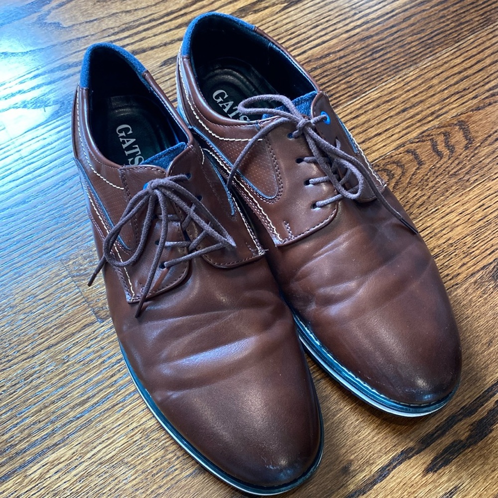 Gatsby Brown Leather Men's Shoes size 10.5